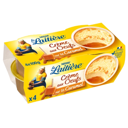 Crème Aux Œufs Sur Lit De Caramel LA LAITIERE