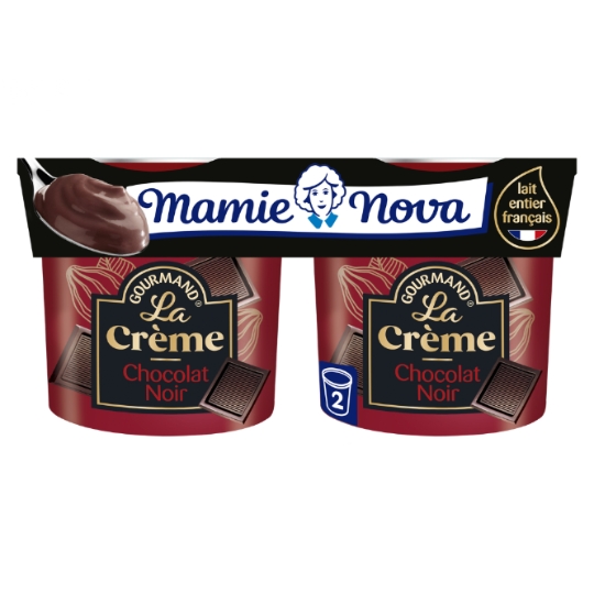 Crème dessert chocolat noir MAMIE NOVA