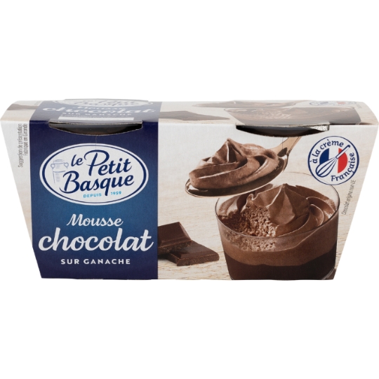 Mousse au Chocolat sur Ganache LE PETIT BASQUE