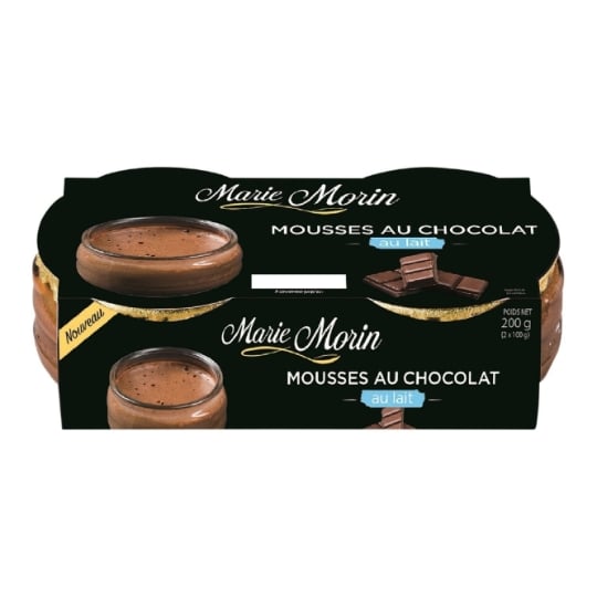 Mousse chocolat au lait MARIE MORIN