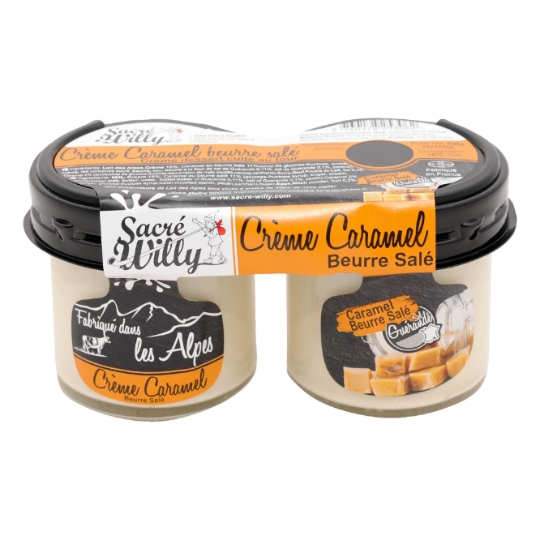 Crème dessert caramel beurre salé SACRE WILLY