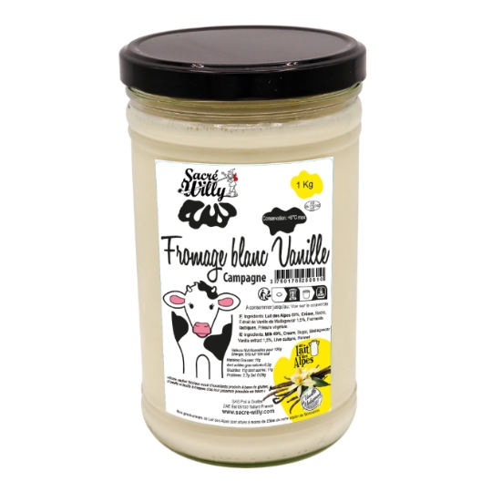 Fromage Blanc de Campagne Vanille SACRE WILLY