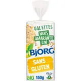 Galettes maïs amarante lin bio sans gluten BJORG