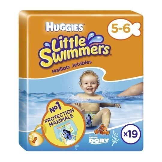 Huggies Maxi Pack Little Swimmers - Taille 5/6 - 19 Couches De Bain HUGGIES