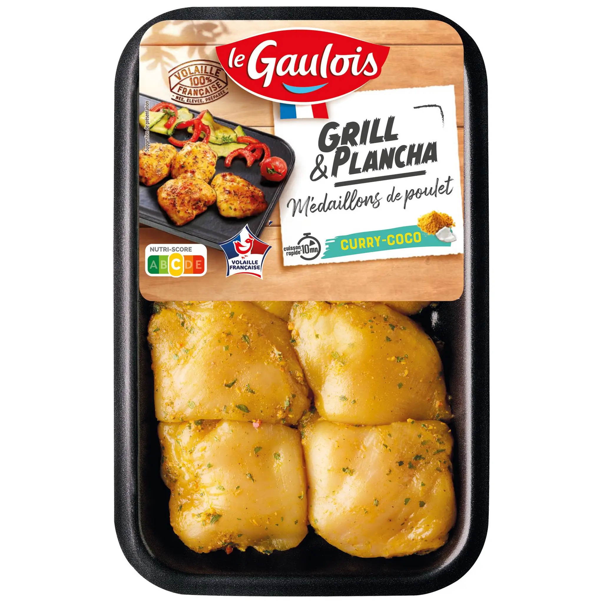 LE GAULOIS Médaillons de poulet curry-coco