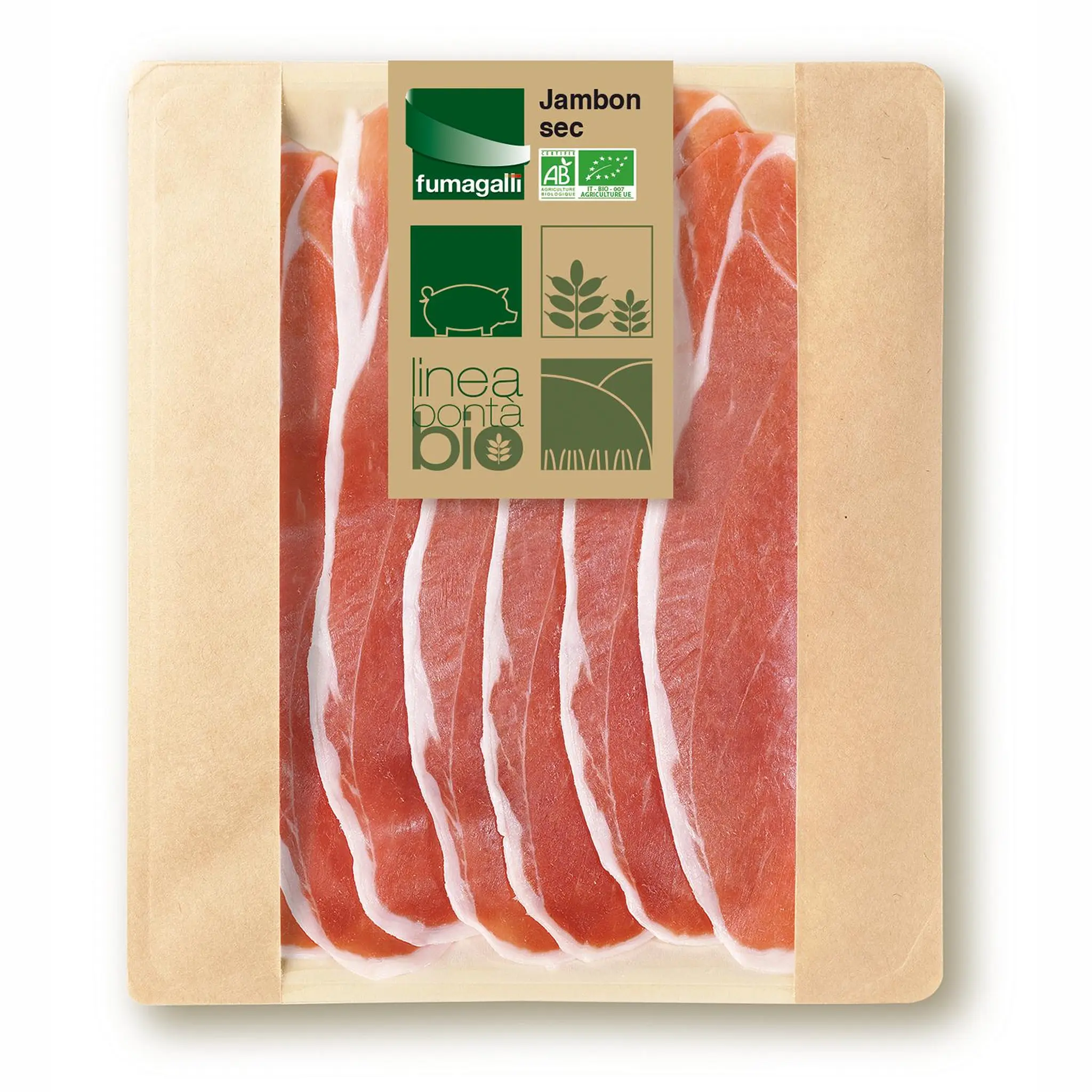 FUMAGALLI Jambon sec en tranche bio
