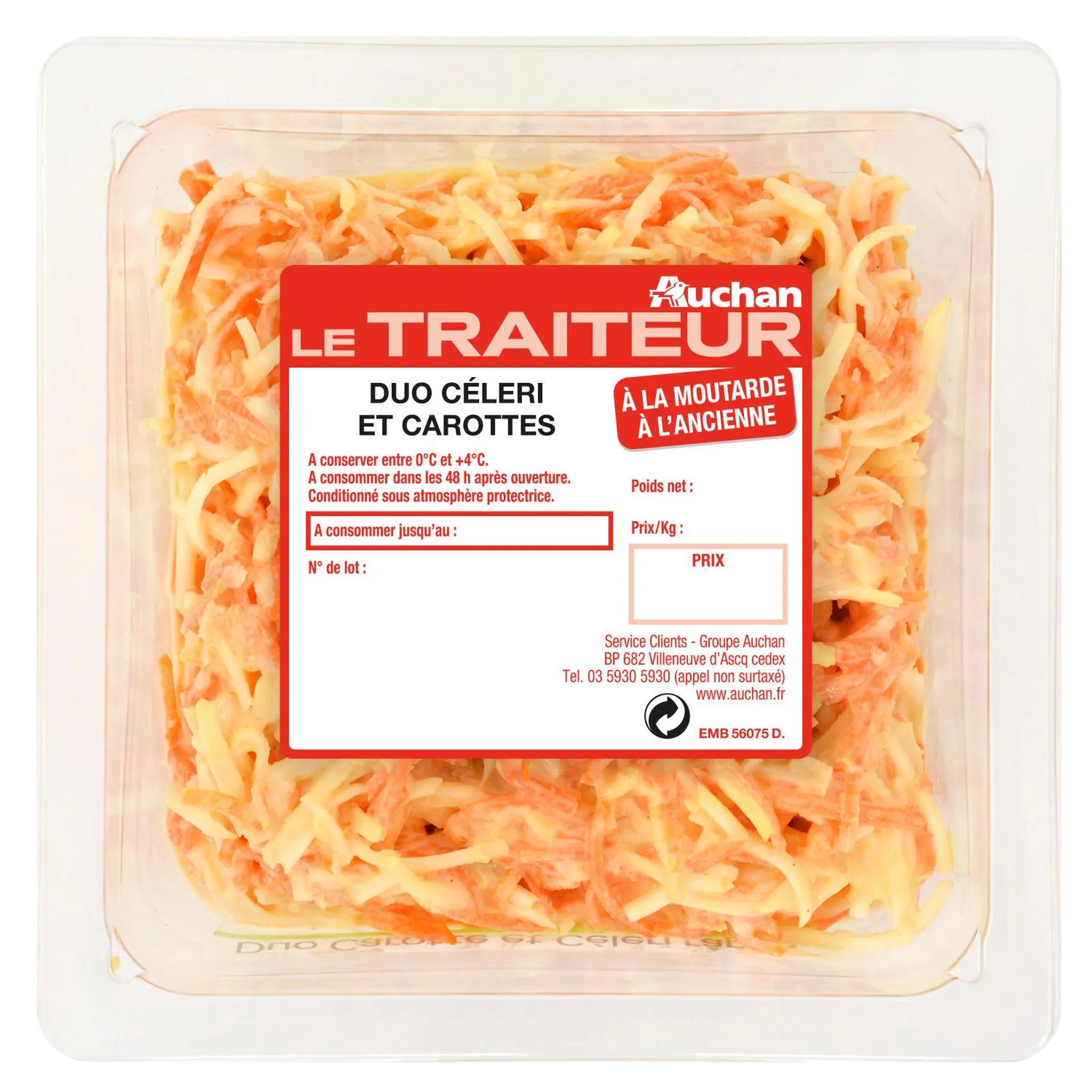 AUCHAN Duo de céleri et carotte