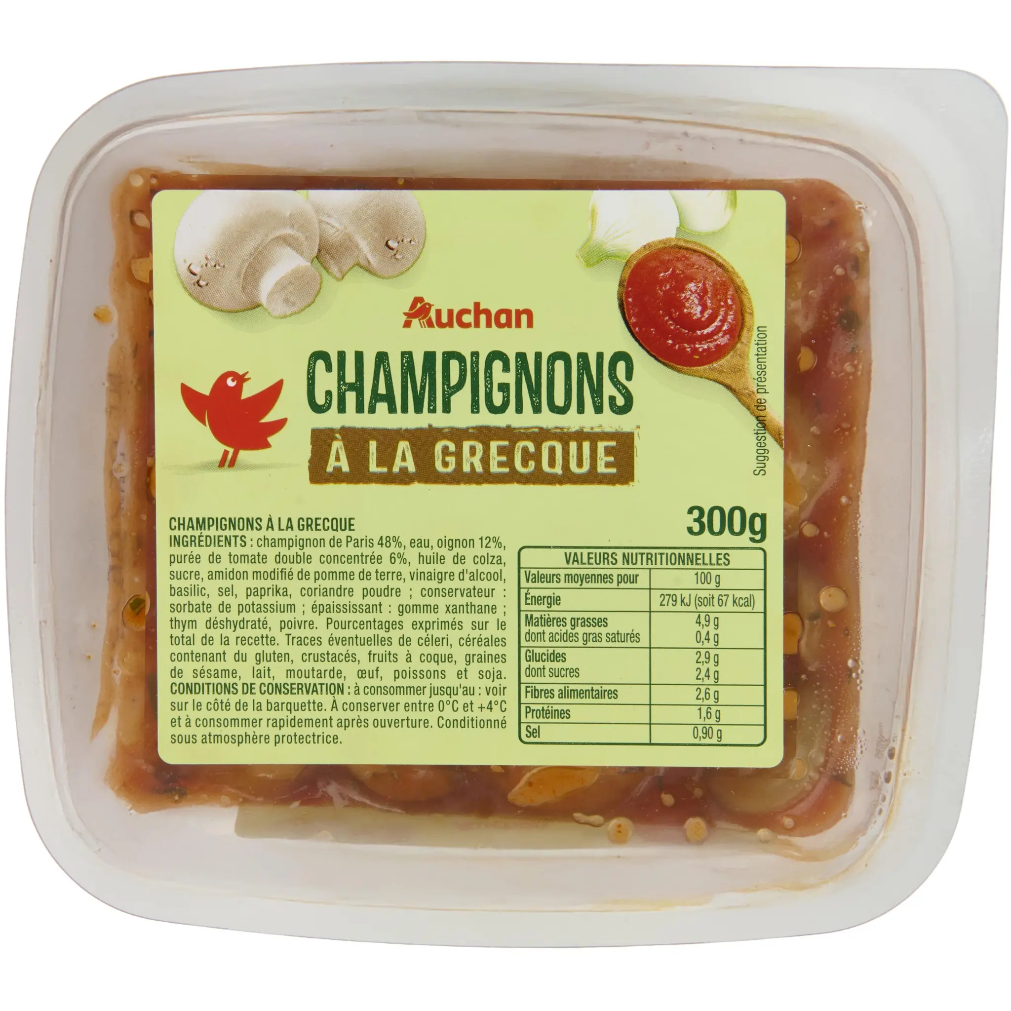 AUCHAN Champignons à la Grecque