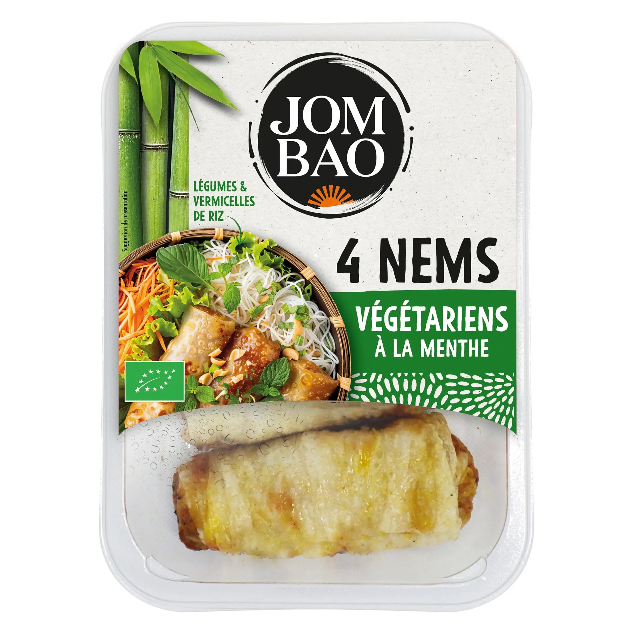 JOM BAO Nems végétariens à la menthe bio
