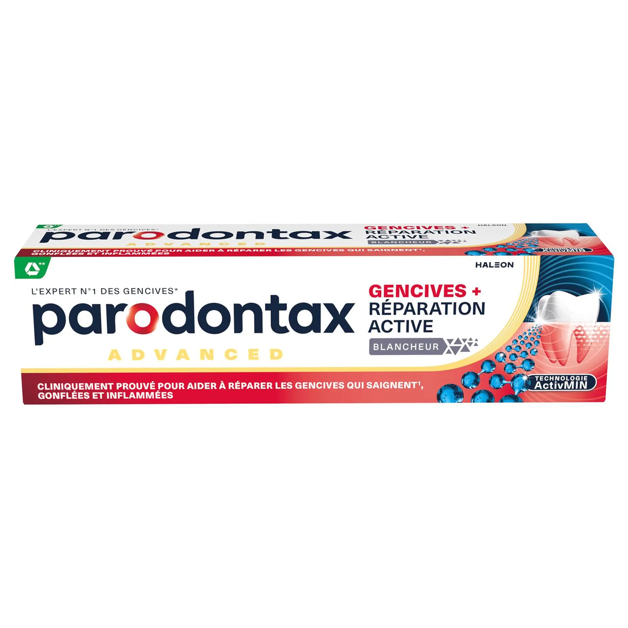 PARODONTAX Dentifrice réparation active blancheur