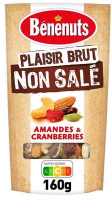 Plaisir brut mélange de graines grillées et de fruits sec, Benenuts (160 g)