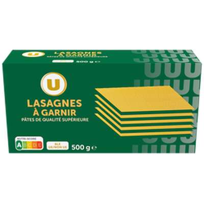 Lasagnes, U (500 g)