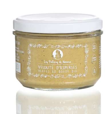 Velouté d'asperges vertes au boeuf haché BIO - dès 8 mois, Les Délices de Noémie (210 g)