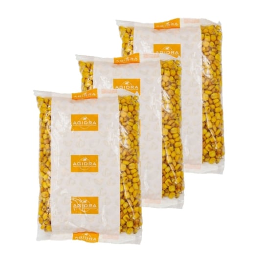 Lot 3x Maïs Grillé Salé - Paquet 500g AGIDRA