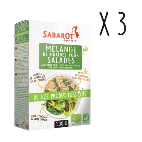 Sabarot - Lot X3 Mélange De Graines Pour Salades - Étui 500g SABAROT