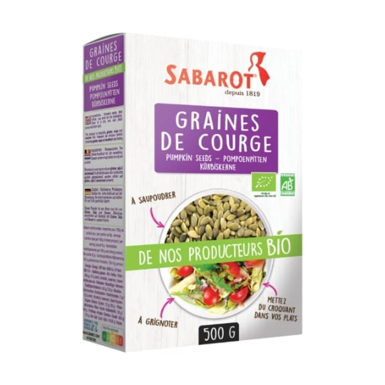 Graines De Courge Bio étui 500g - Sabarot SABAROT