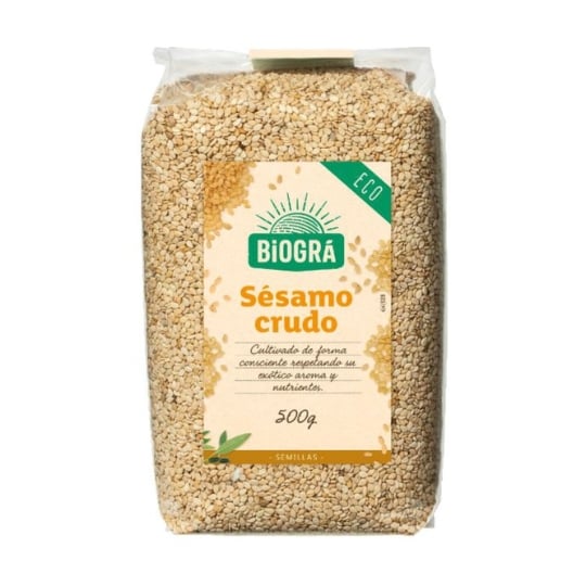 Biográ - Graines De Sésame Crues 500 G