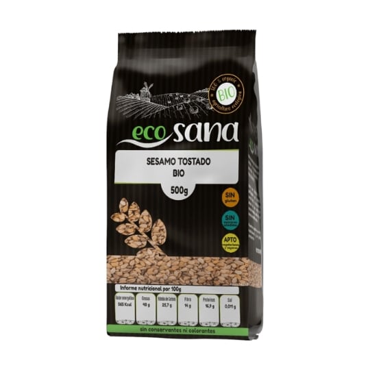 Ecosana - Graines De Sésame Grillées Biologiques 500 G