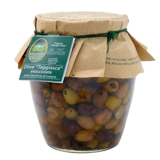 Olives Taggiasche De Ligurie Dénoyautées À L’huile D’olive Extra Vierge 480 Gr FRANTOIO DI SANT'AGATA D'ONEGLIA