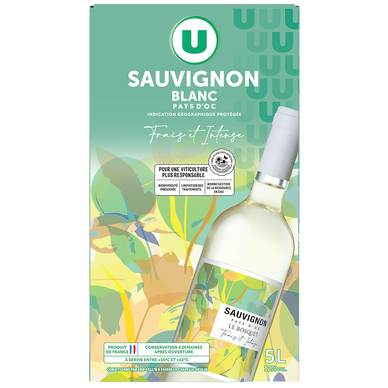Vin blanc IGP Pays d'Oc Sauvignon - Fontaine à vin 5L