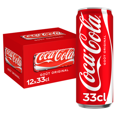 Soda COCA-COLA Original - Pack canettes 12x33cl