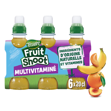 Boisson Multivitaminé FRUIT SHOOT, 6 bouteilles 20cl