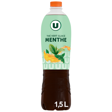 Boisson au thé vert glacé Parfum menthe - Bouteille 1,5l