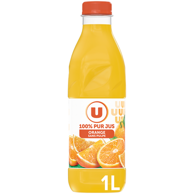 Pur jus d'orange Bouteille PET 1L
