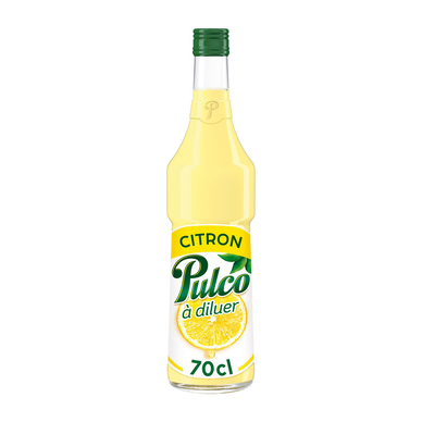 Boisson concentrée à diluer au citron PULCO - bouteille de 70cl