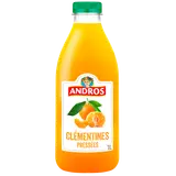 Pur jus réfrigéré clémentine réfrigéré sans sucres ajoutés ANDROS - Bouteille 1L