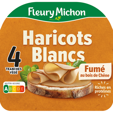 Tranches végétales à base de Haricots blancs FLEURY MICHON 4 tranches- 120g