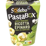 Pasta box, tortellini ricotta épinards, sauce au parmesan SODEBO, 280g