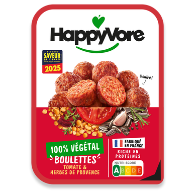 Boulettes végétales et gourmandes HAPPYVORE 180g