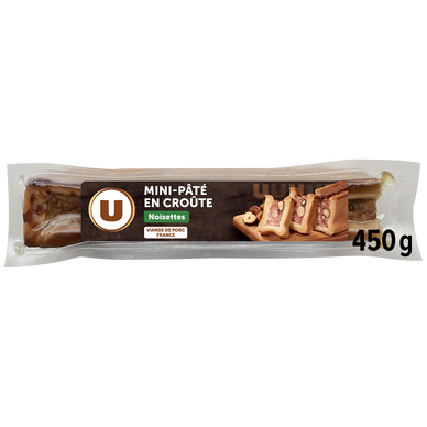 Pâté en croûte cocktail au porc et aux noisettes U 450g