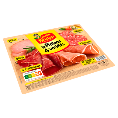 Assortiment charcuteries - JUSTIN BRIDOU - 260g - 20 tranches