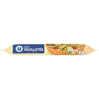 Pâte à tarte feuilletée ronde prête à dérouler  230g