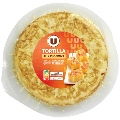 Tortilla de pomme de terre aux oignons  500g