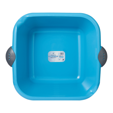 Cuvette carrée 13l colori assorti:bleu et gris-