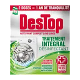 Nettoyant complet désinfectant lave-linge traitement intégral, DESTOP,2 flacons de 250ml