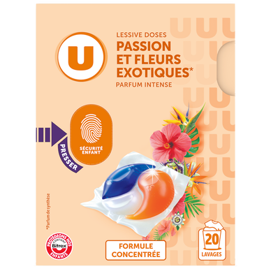 Lessive en doses - Passion et fleurs exotiques - 20 lavages - 260 g
