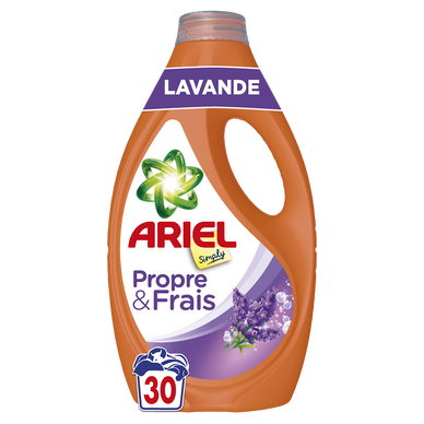 Lessive liquide ARIEL détergent Lavande 30 lavages 1,35L