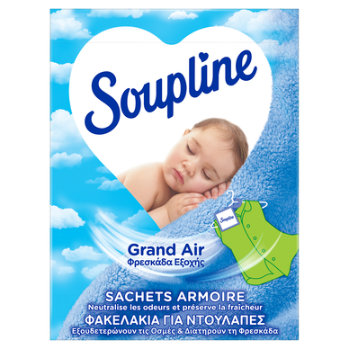 Sachets parfumés pour armoire SOUPLINE Grand Air - x3