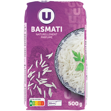 Riz long basmati  paquet aluminisé de 500g