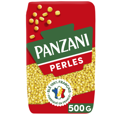 Pâtes pour potage ou salade PERLES blé Français PANZANI - 500g