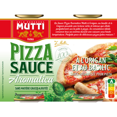 Sauce pour pizza aromatisée MUTTI, 2 unités, 400g