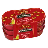 Sardines à l'huile d'olive vierge extra - CONNÉTABLE - 3x55g