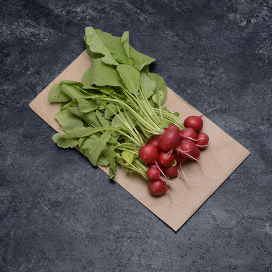 Radis rond rouge équeuté  -  Sachet 250g