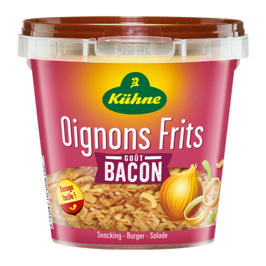 Oignons Frits goût bacon KUHNE 100g