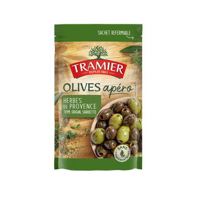 Olives Apéro Herbes de Provence TRAMIER, 150g