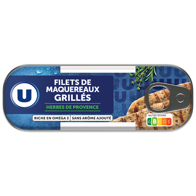 Filets de maquereaux grillés herbes de Provence U 120g